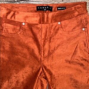 Women's Skinny Pants in Orange